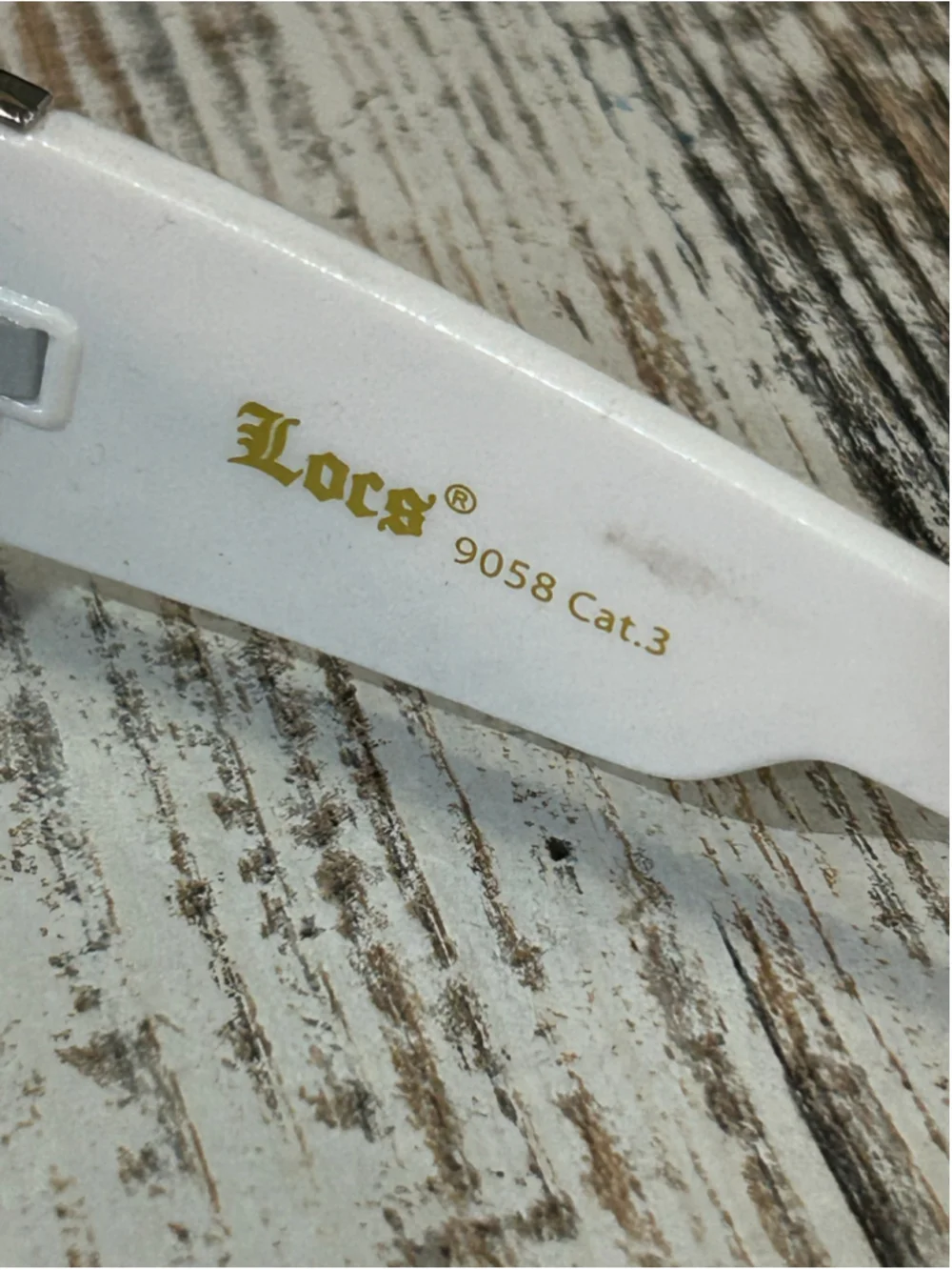 Men's Locs Sunglasses One Size White and Black